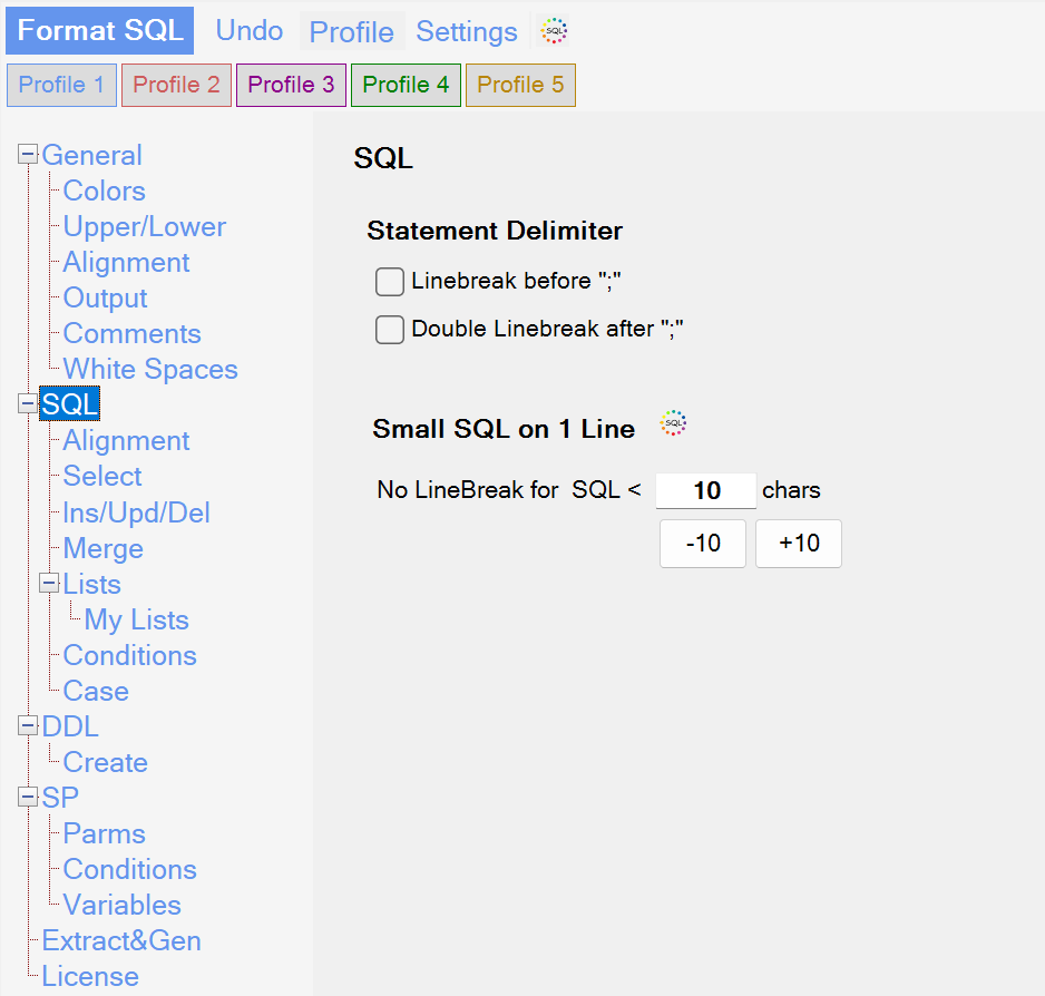 Sql Formatter Options Sql